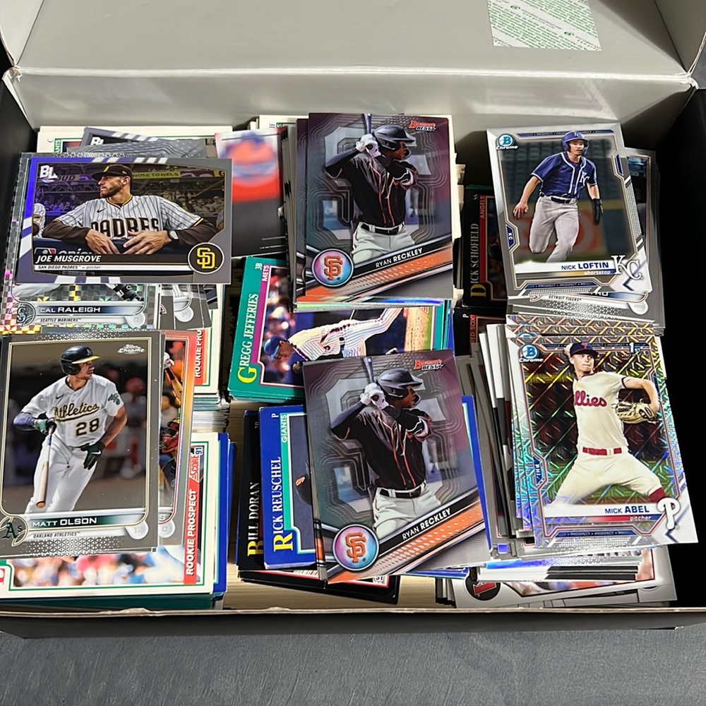 Baseball card 89, 90, 91, & 2021. Majority of the cards are base.